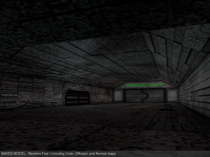 space hangar low-poly 3D Model