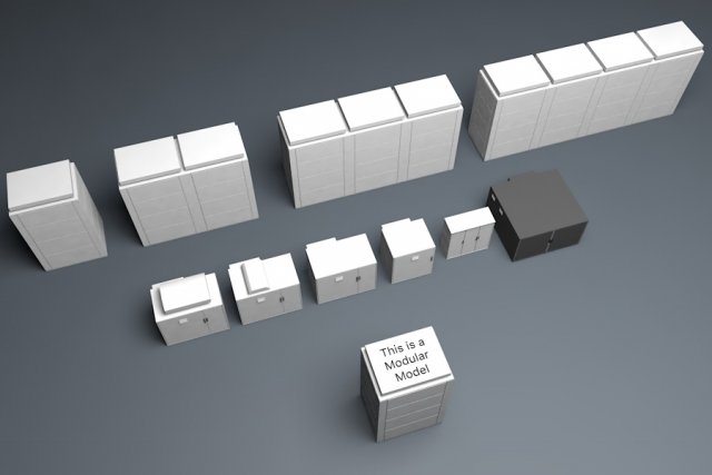 nas battery package lowpoly 3Dモデル .c4d .max .obj .3ds .fbx .stl .blend 