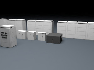 nas battery package lowpoly 3Dモデル