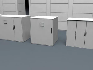 Pakiet baterii nas lowpoly Model 3D