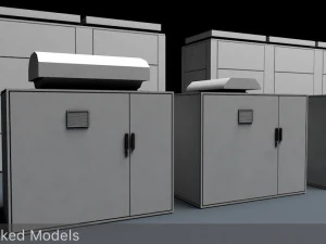 Pakiet baterii nas lowpoly Model 3D