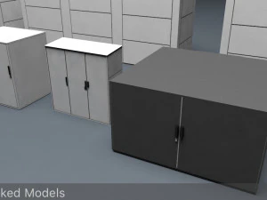 Pakiet baterii nas lowpoly Model 3D