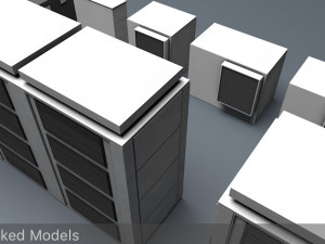 nas battery package lowpoly 3Dモデル