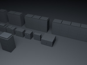 nas battery package lowpoly 3Dモデル