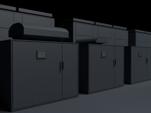 nas battery package lowpoly 3Dモデル