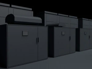 Pakiet baterii nas lowpoly Model 3D