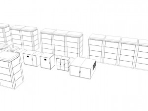 nas battery package lowpoly 3Dモデル