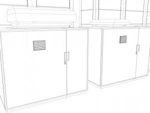 Pakiet baterii nas lowpoly Model 3D