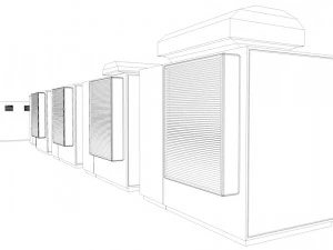 Pakiet baterii nas lowpoly Model 3D