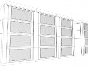 Pakiet baterii nas lowpoly Model 3D