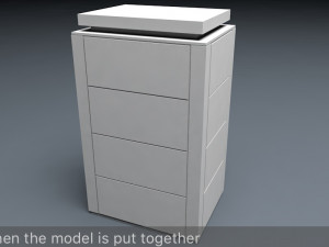 nas battery modular set low-poly 3D Model