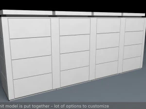 nas battery modular set low-poly 3D Model