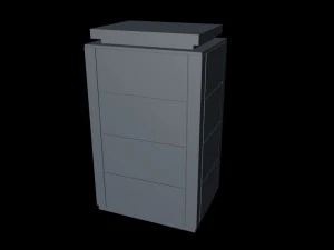 nas battery modular set low-poly 3D Model