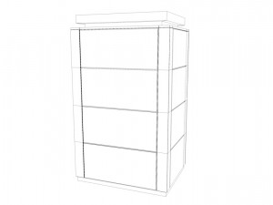 nas battery modular set low-poly 3D Model