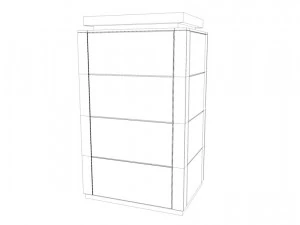 nas battery modular set low-poly 3D Model