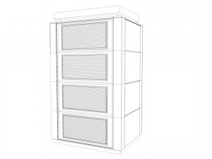 nas battery modular set low-poly 3D Model