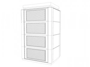 nas battery modular set low-poly 3D Model
