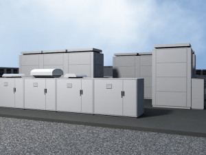 20 megawatt nas battery park ready to render 3D Model