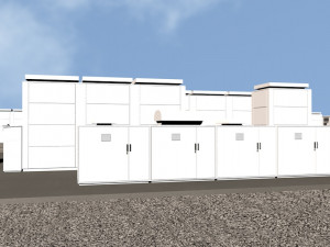 20 megawatt nas battery park ready to render 3D Model