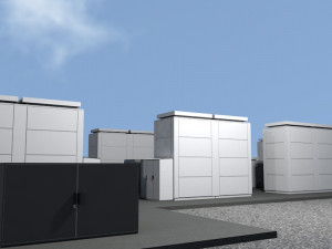 20 megawatt nas battery park ready to render 3D Model