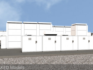 20 megawatt nas battery park ready to render 3D Model