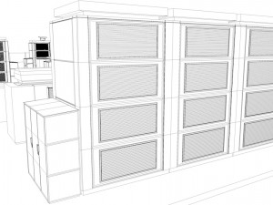 20 megawatt nas battery park ready to render 3D Model