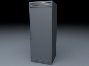 server rack unit low poly game ready low-poly 3D Model