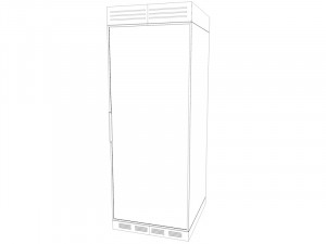 server rack unit low poly game ready low-poly 3D Model