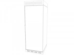 server rack unit low poly game ready low-poly 3D Model
