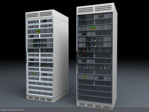 server rack unit low-mid poly low-poly 3D Модель