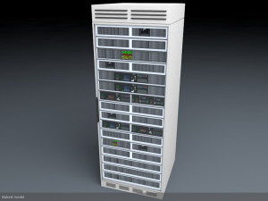 server rack unit low-mid poly low-poly 3D 模型