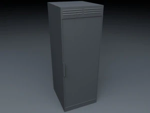 server rack unit low-mid poly low-poly 3D Model