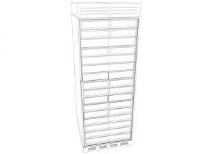 server rack unit low-mid poly low-poly 3D 模型