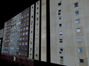 panel plattenbau block building architectural modular set lowpoly 3D Model