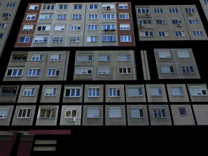panel plattenbau block building architectural modular set lowpoly 3D Model