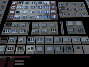 panel plattenbau block building architectural modular set lowpoly 3D Model