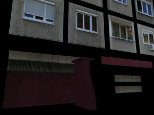 panel plattenbau block building architectural modular set lowpoly 3D Model