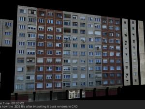 panel plattenbau block building architectural modular set lowpoly 3D Model