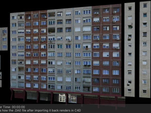 panel plattenbau block building architectural modular set lowpoly 3D Model