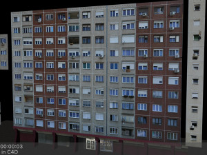 panel plattenbau block building architectural modular set lowpoly 3D Model