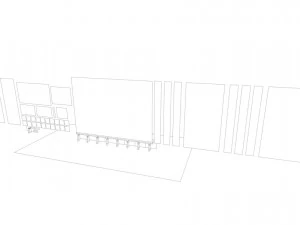 panel plattenbau block building architectural modular set lowpoly 3D Model
