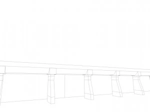 panel plattenbau block building architectural modular set lowpoly 3D Model