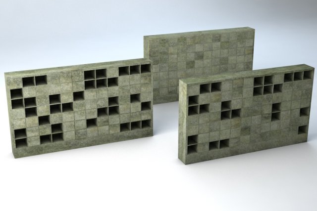 columbarium pack low-poly Modelo 3D .c4d .max .obj .3ds .fbx .stl .blend 
