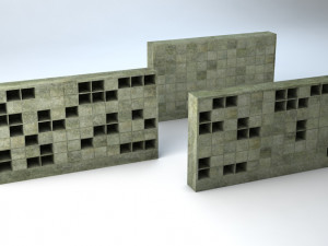 columbarium pack low-poly 3D Model