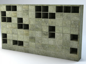 columbarium pack low-poly Modelo 3D