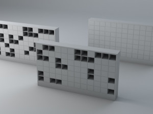columbarium pack low-poly Modelo 3D