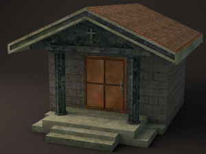 crypt 1 lowpoly game ready low-poly 3D Модель