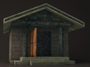 crypt 1 lowpoly game ready low-poly 3D Model