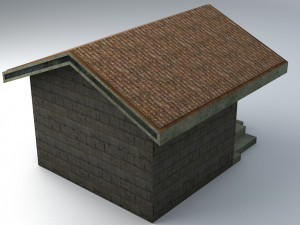 crypt 1 lowpoly game ready low-poly Modelo 3D