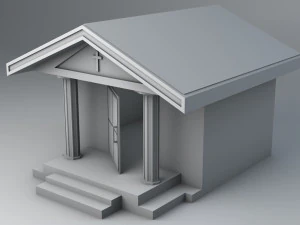 crypt 1 lowpoly game ready low-poly 3D Model